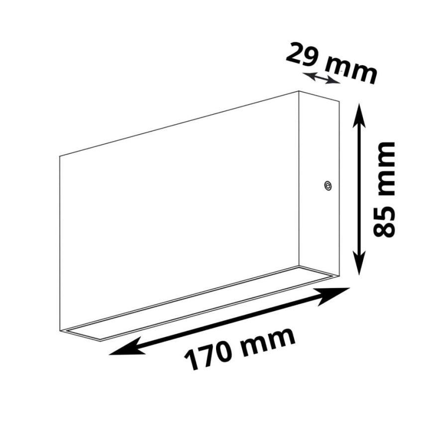 LED Kültéri fali lámpa CHICAGO LED/5,5W/230V IP44 fehér