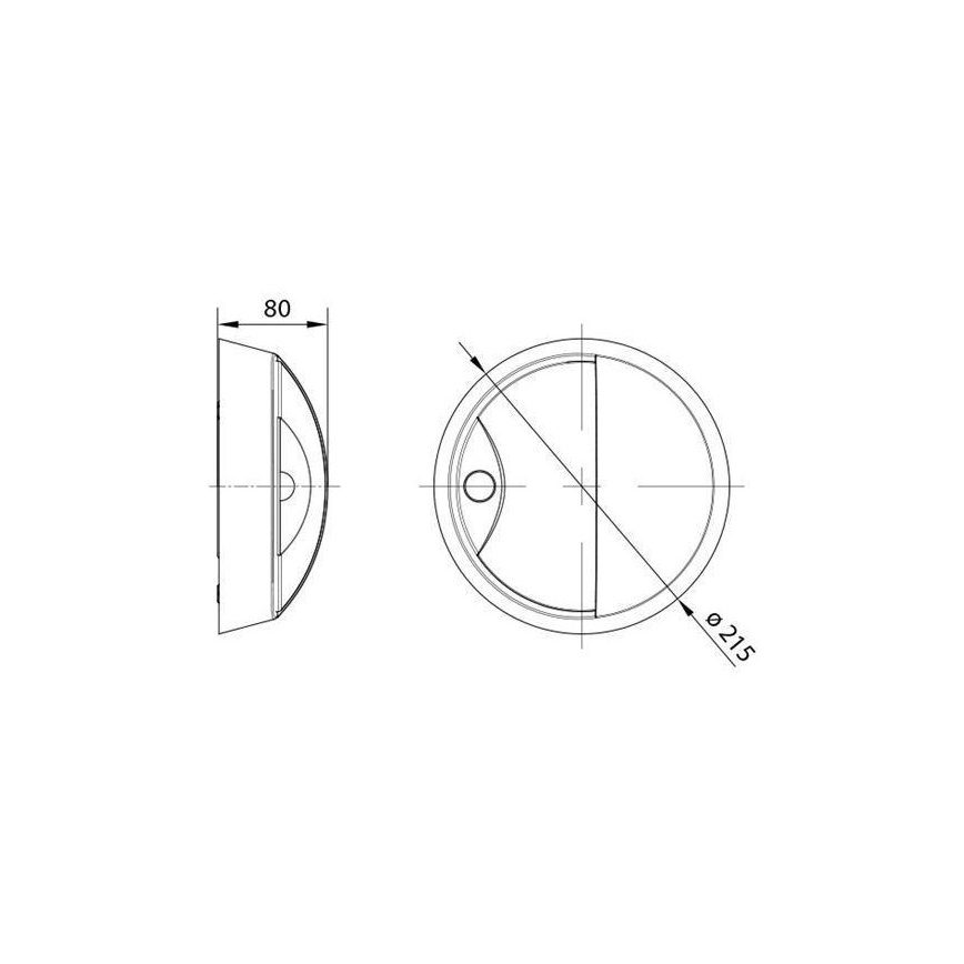 LED Kültéri fali lámpa érzékelővel LED/14W/230V IP54