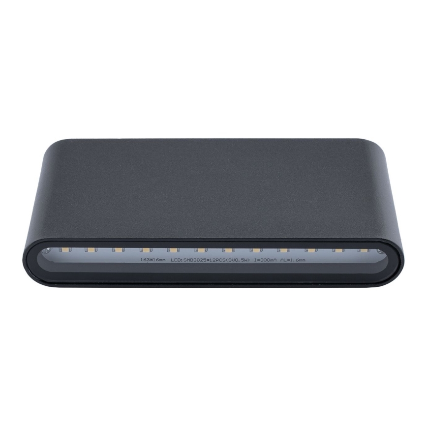 LED Kültéri fali lámpa FLOW 2xLED/6W/230V IP54 fekete