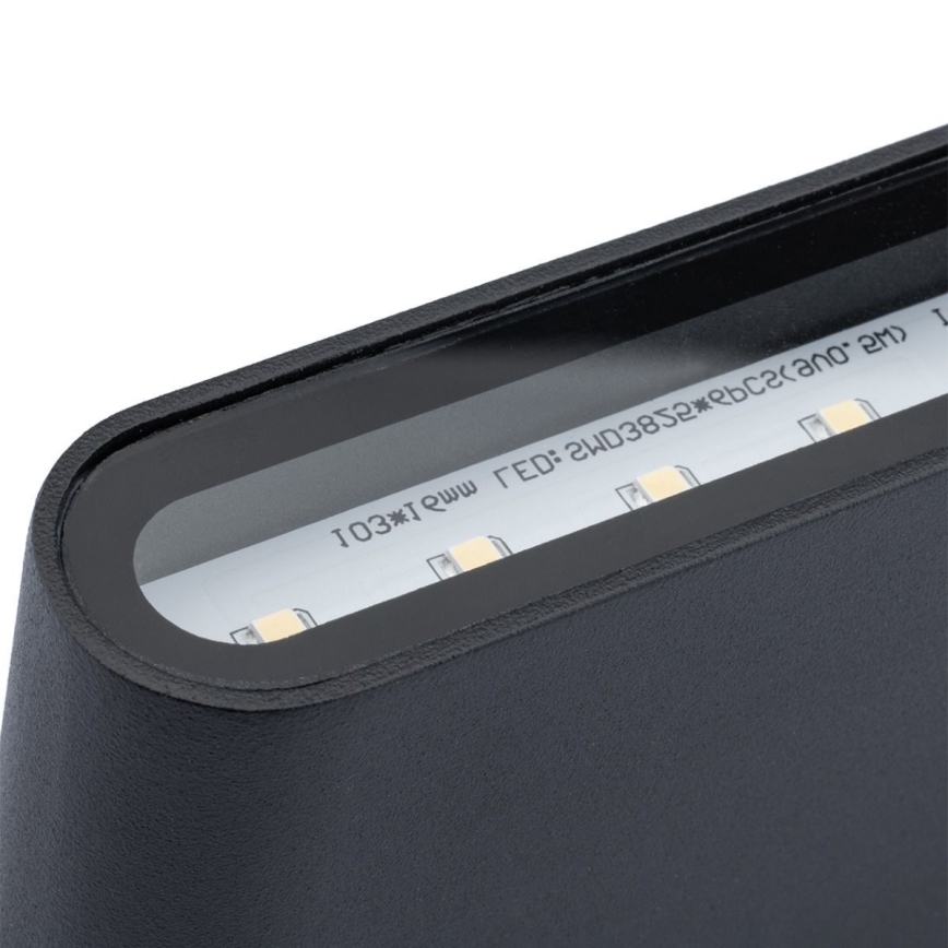 LED Kültéri fali lámpa FLOW 2xLED/6W/230V IP54 fekete