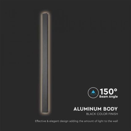 LED Kültéri fali lámpa LED/10W/230V 3000K IP65 fekete