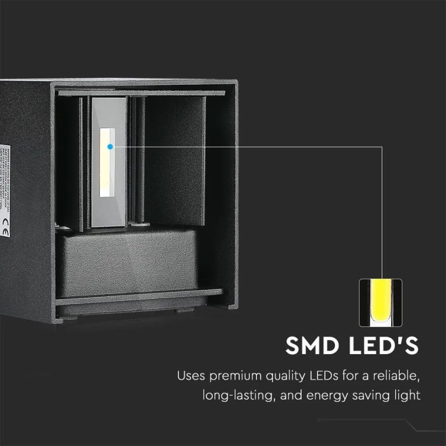 LED Kültéri fali lámpa LED/11W/230V 3000K IP65 fekete