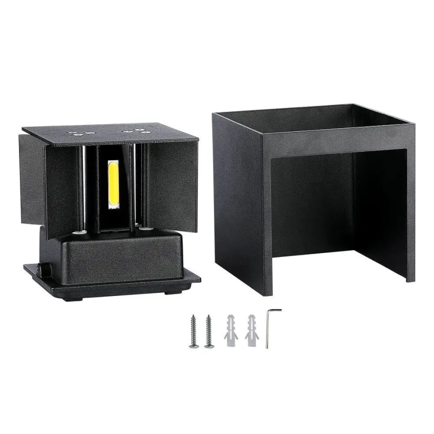 LED Kültéri fali lámpa LED/11W/230V 4000K IP65 fekete