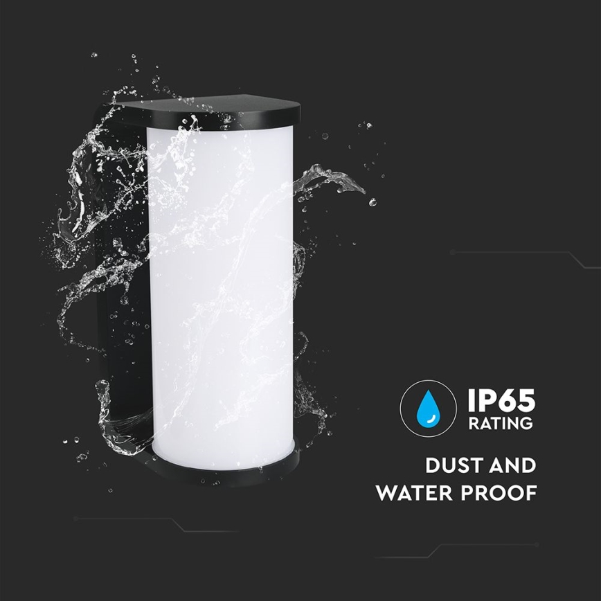 LED Kültéri fali lámpa LED/12W/230V 3000/4200/6500K IP65 fekete