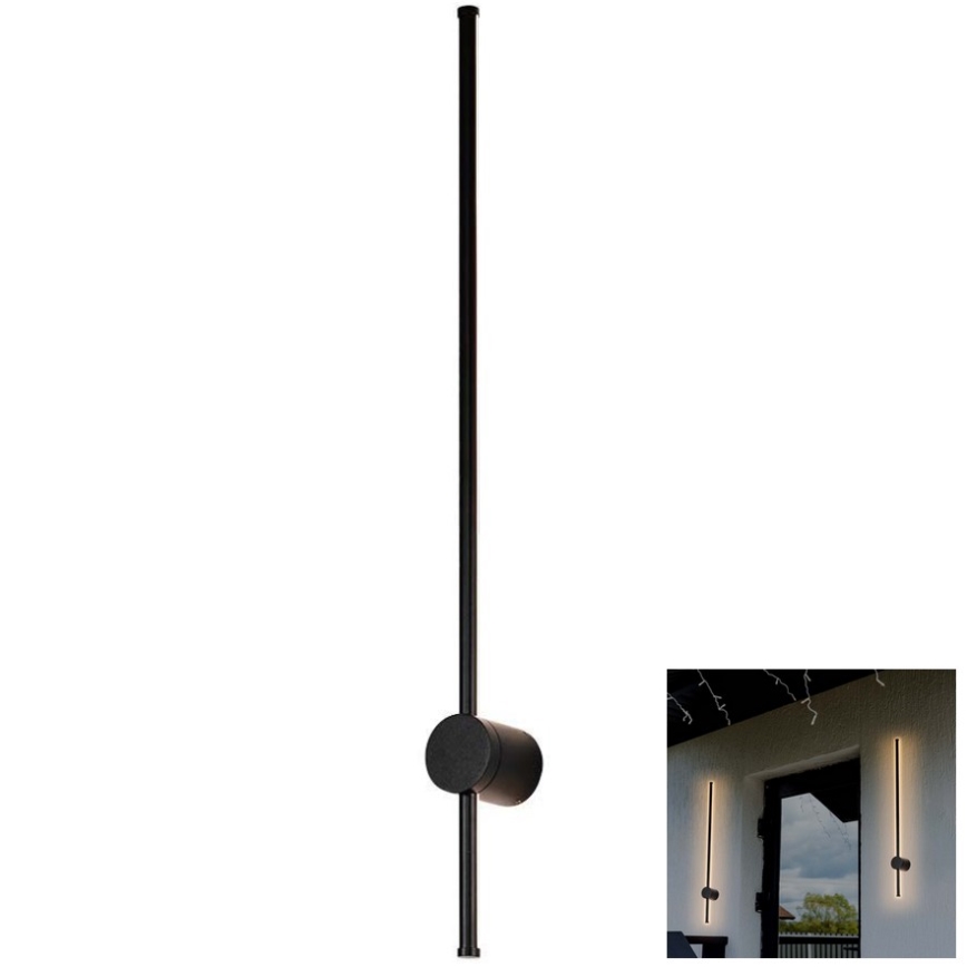 LED Kültéri fali lámpa LED/12W/230V 3000K IP65 fekete