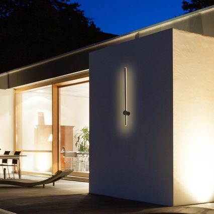 LED Kültéri fali lámpa LED/12W/230V 3000K IP65 fekete