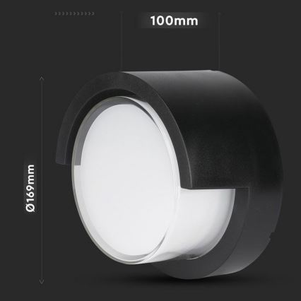 LED Kültéri fali lámpa LED/12W/230V 3000K IP65