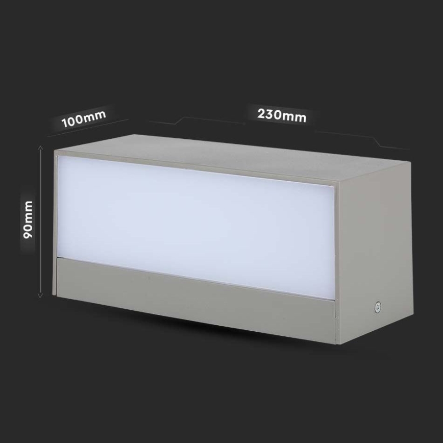 LED Kültéri fali lámpa LED/12W/230V 3000K IP65