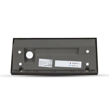 LED Kültéri fali lámpa LED/12W/230V 4000K IP65 fekete