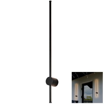 LED Kültéri fali lámpa LED/12W/230V 4000K IP65 fekete