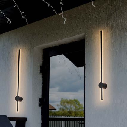 LED Kültéri fali lámpa LED/12W/230V 4000K IP65 fekete