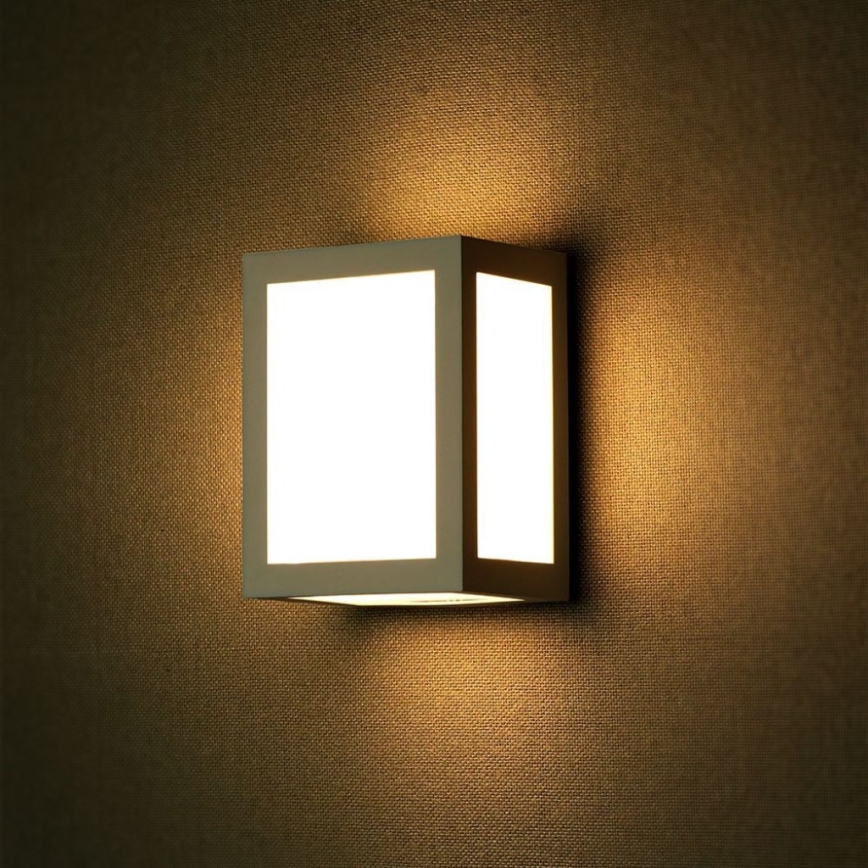 LED Kültéri fali lámpa LED/12W/230V 4000K IP65 szürke