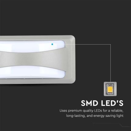 LED Kültéri fali lámpa LED/12W/230V 6400K IP65