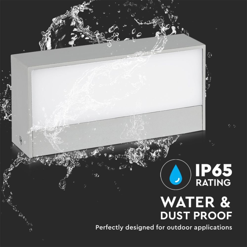 LED Kültéri fali lámpa LED/12W/230V 6400K IP65