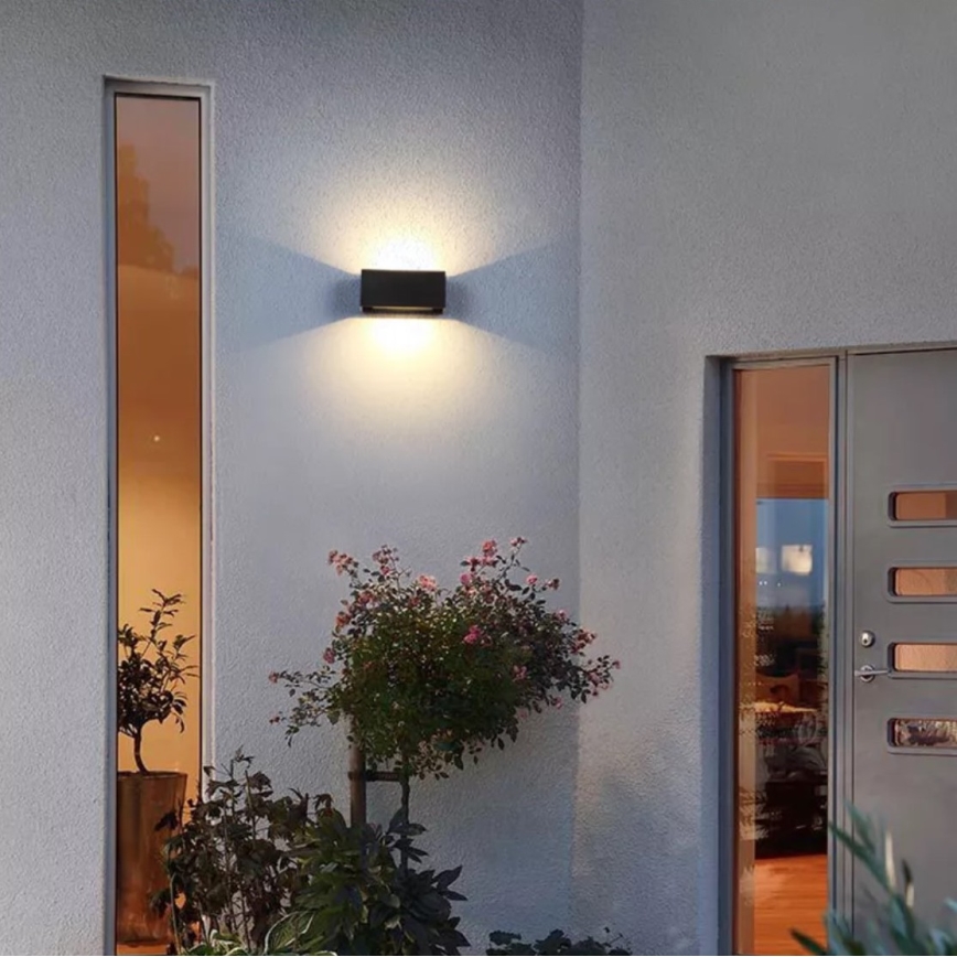 LED Kültéri fali lámpa LED/12W/230V IP54 fekete