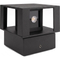 LED kültéri fali lámpa LED/12W/230V IP54 fekete