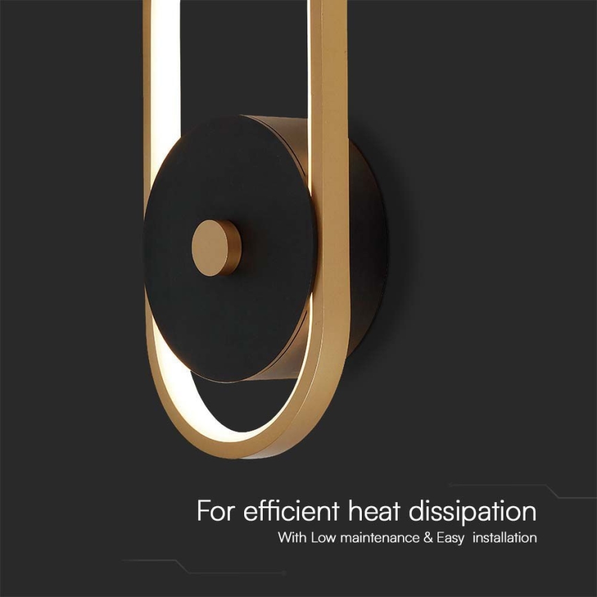 LED Kültéri fali lámpa LED/15W/230V IP54 3000K réz