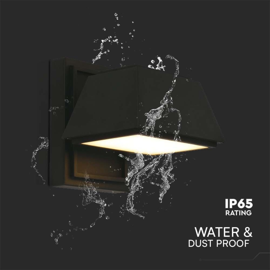 LED Kültéri fali lámpa LED/15W/230V IP65 3000K fekete