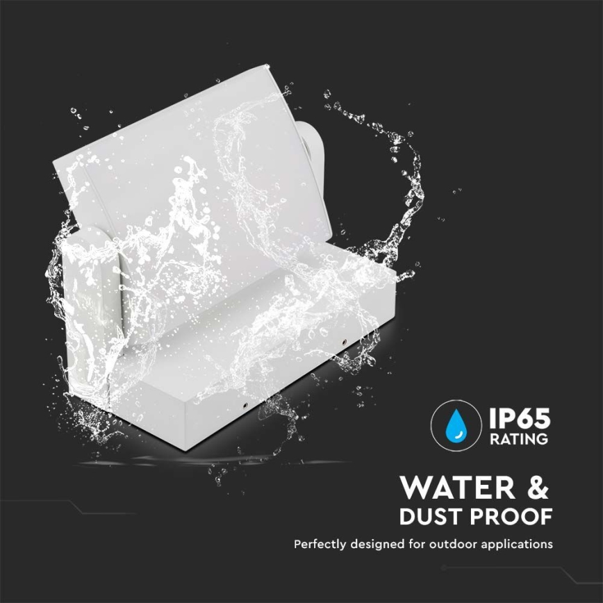 LED Kültéri fali lámpa LED/17W/230V 3000K IP65 fehér