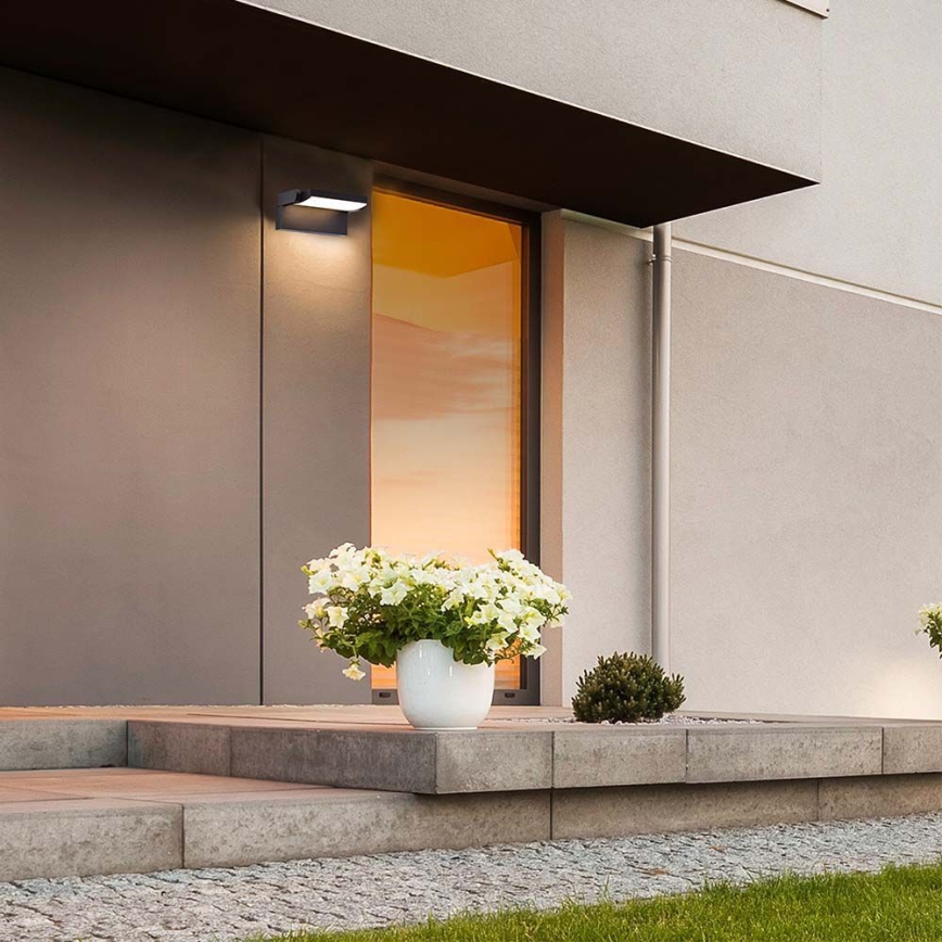 LED Kültéri fali lámpa LED/17W/230V 3000K IP65 fekete