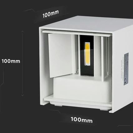 LED Kültéri fali lámpa LED/5W/230V 3000K IP65 fehér