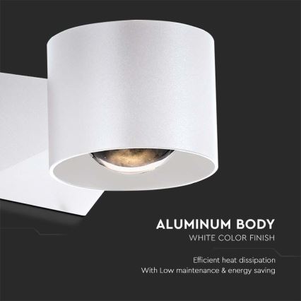 LED Kültéri fali lámpa LED/5W/230V 3000K IP65 fehér