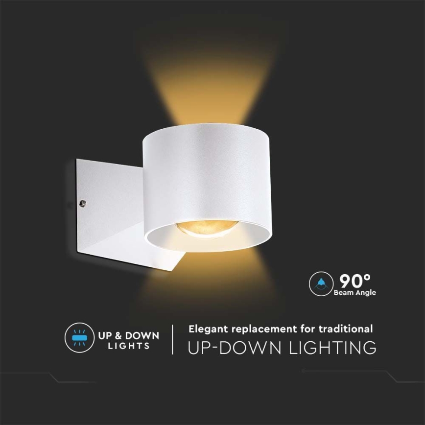 LED Kültéri fali lámpa LED/5W/230V 3000K IP65 fehér