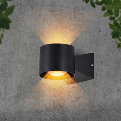 LED Kültéri fali lámpa LED/5W/230V 4000K IP65 fekete