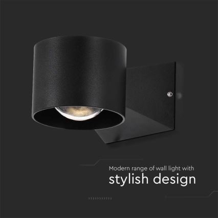 LED Kültéri fali lámpa LED/5W/230V 4000K IP65 fekete