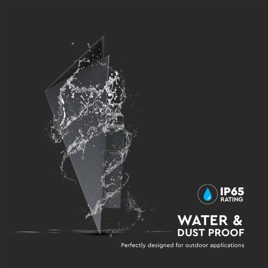 LED Kültéri fali lámpa LED/5W/230V 4000K IP65 fekete