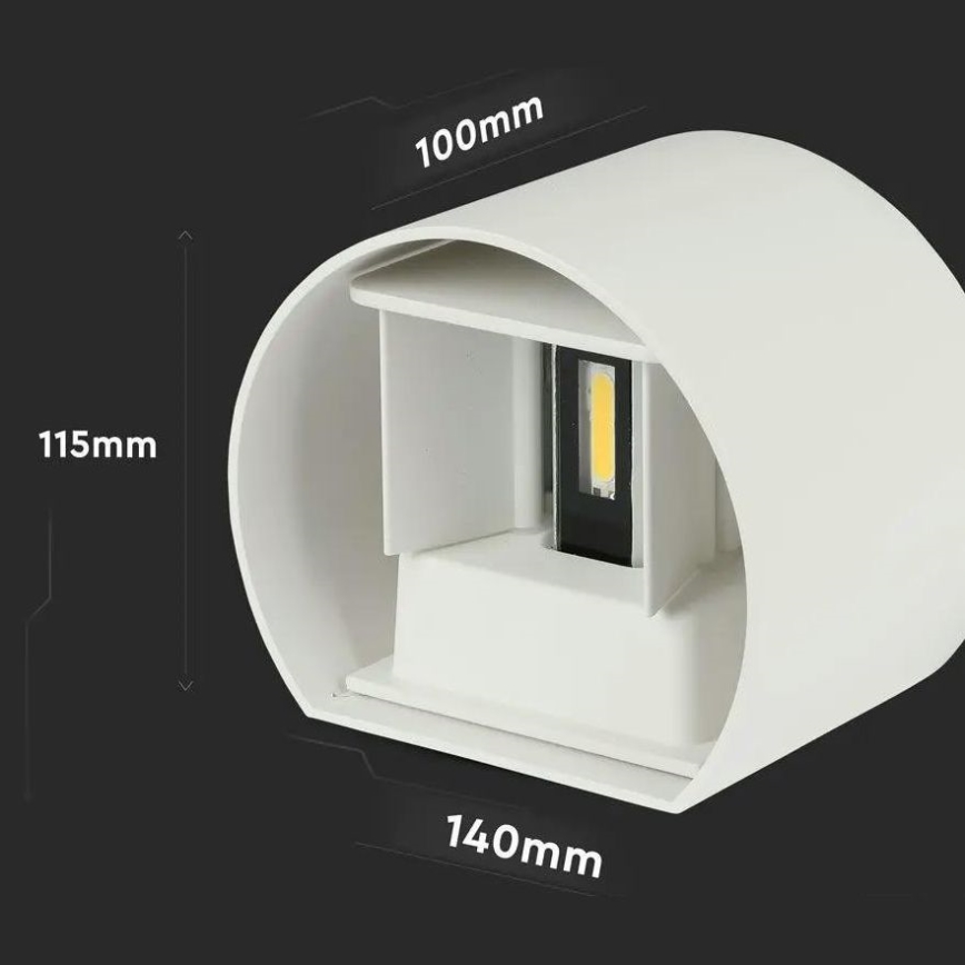 LED Kültéri fali lámpa LED/6W/230V 3000K IP65 fehér