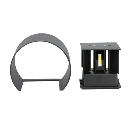 LED Kültéri fali lámpa LED/6W/230V 3000K IP65 fekete