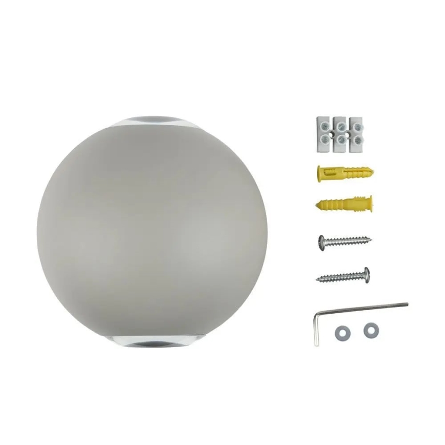 LED Kültéri fali lámpa LED/6W/230V 3000K IP65 szürke
