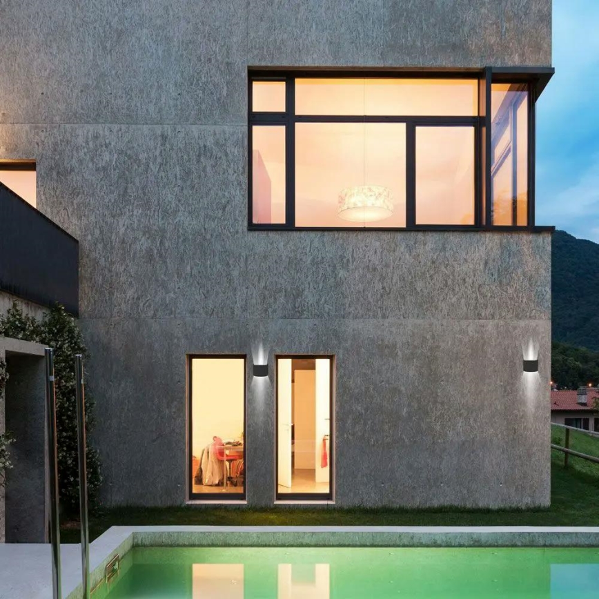 LED Kültéri fali lámpa LED/6W/230V 4000K IP65 fekete