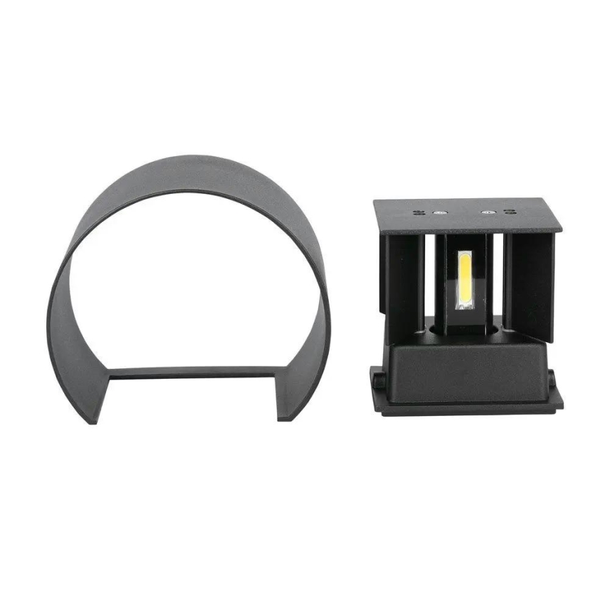 LED Kültéri fali lámpa LED/6W/230V 4000K IP65 fekete