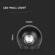 LED Kültéri fali lámpa LED/6W/230V 4000K IP65 fekete