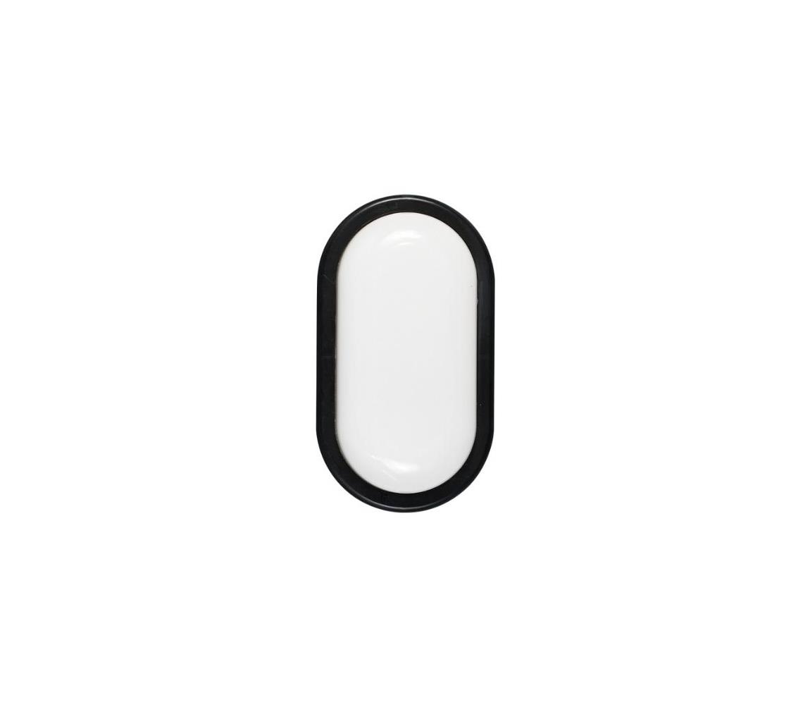 LED kültéri fali lámpa LED/6W/230V IP54 fekete LM31300024