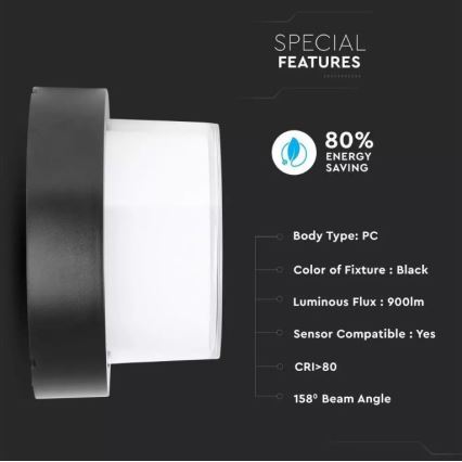 LED Kültéri fali lámpa LED/7W/230V IP65 3000K