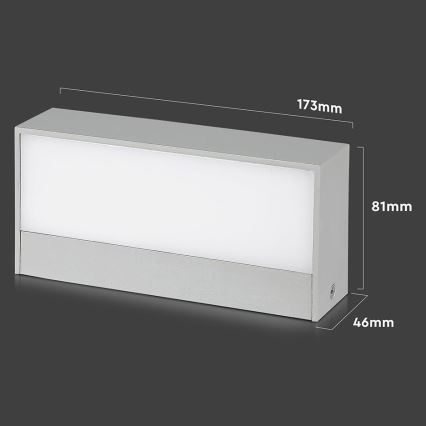LED Kültéri fali lámpa LED/9W/230V 4000K IP65