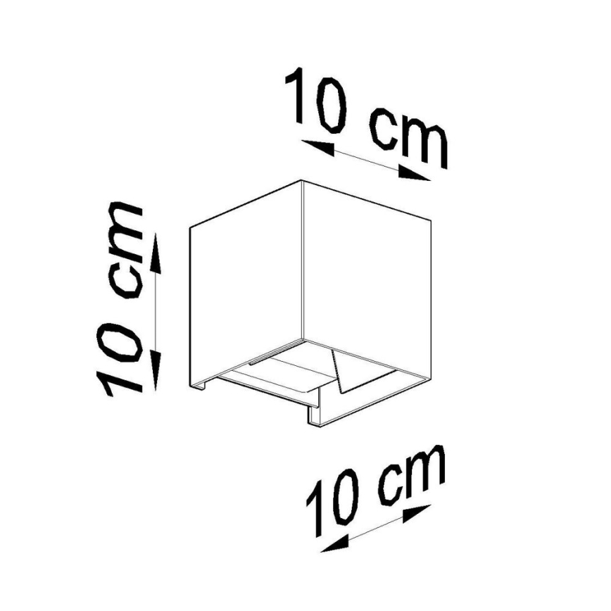 LED Kültéri fali lámpa LUCA LED/6W/230V IP54