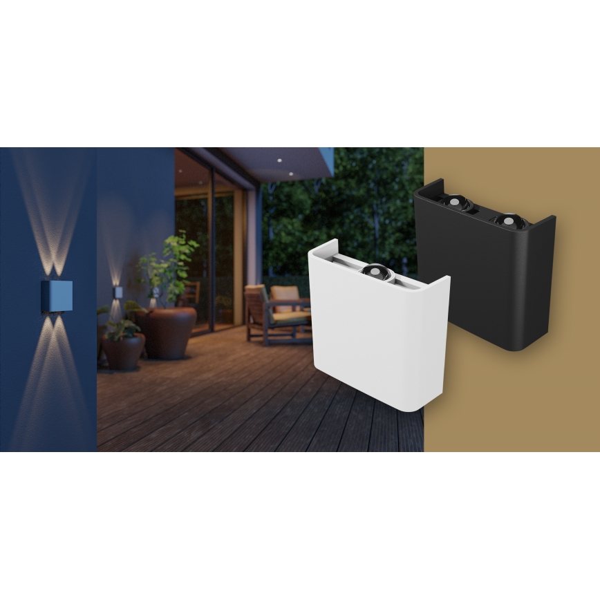 LED Kültéri fali lámpa LUNARIX LED/2W/230V 3000-6000K CRI 90 IP54 fehér