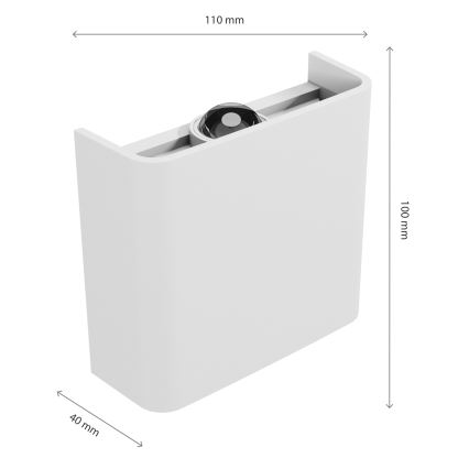 LED Kültéri fali lámpa LUNARIX LED/2W/230V 3000-6000K CRI 90 IP54 fehér