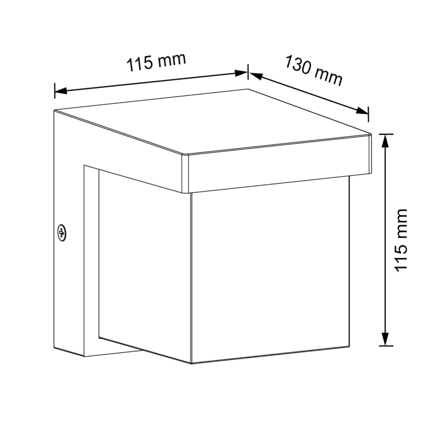LED Kültéri fali lámpa MORGAN LED/10W/230V IP54