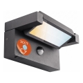 LED kültéri fali lámpa mozgás- és alkonyérzékelővel LED/25W/230V 3000/4000/6500K IP54 fekete