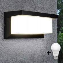 LED Kültéri fali lámpa NEELY 1xE27/10W/230V 3000K IP54 fekete