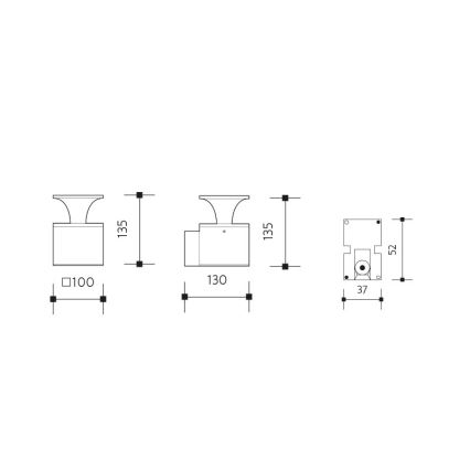 LED Kültéri fali lámpa ORNELA LED/6W/230V 3000K IP54 barna