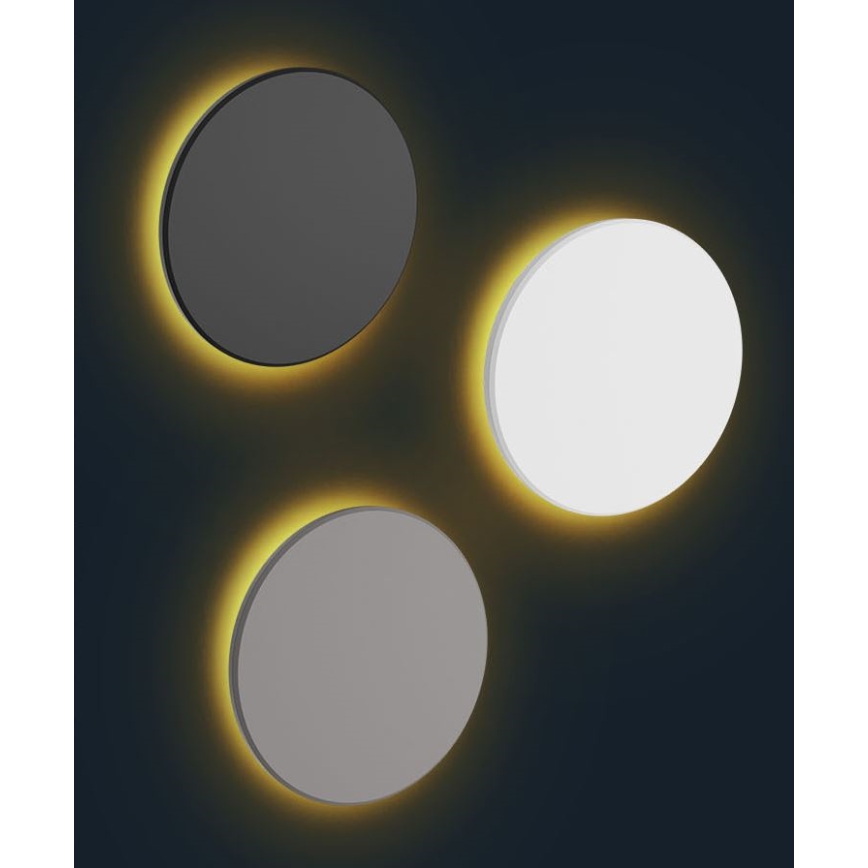 LED Kültéri fali lámpa PIATTA LED/18W/230V 3000/4000/6000K átm. 25 cm IP44 fehér