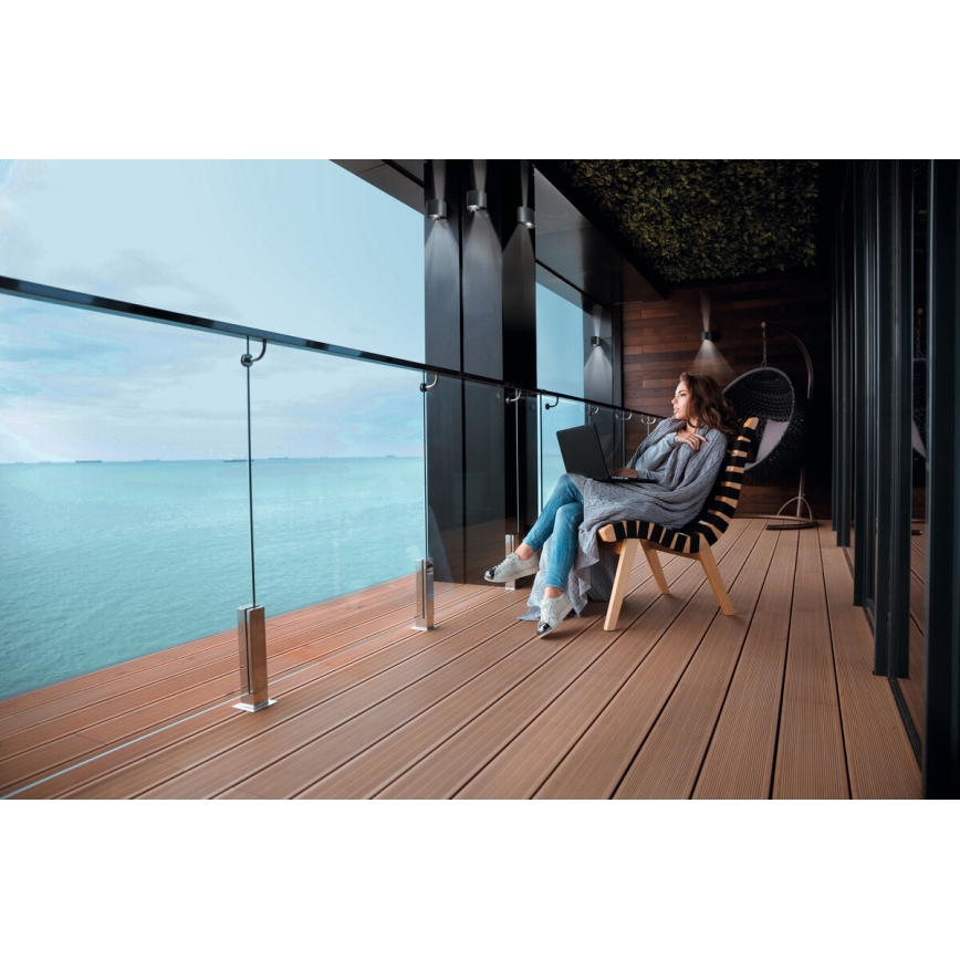 LED Kültéri fali lámpa REKA LED/7W/230V IP54 antracit