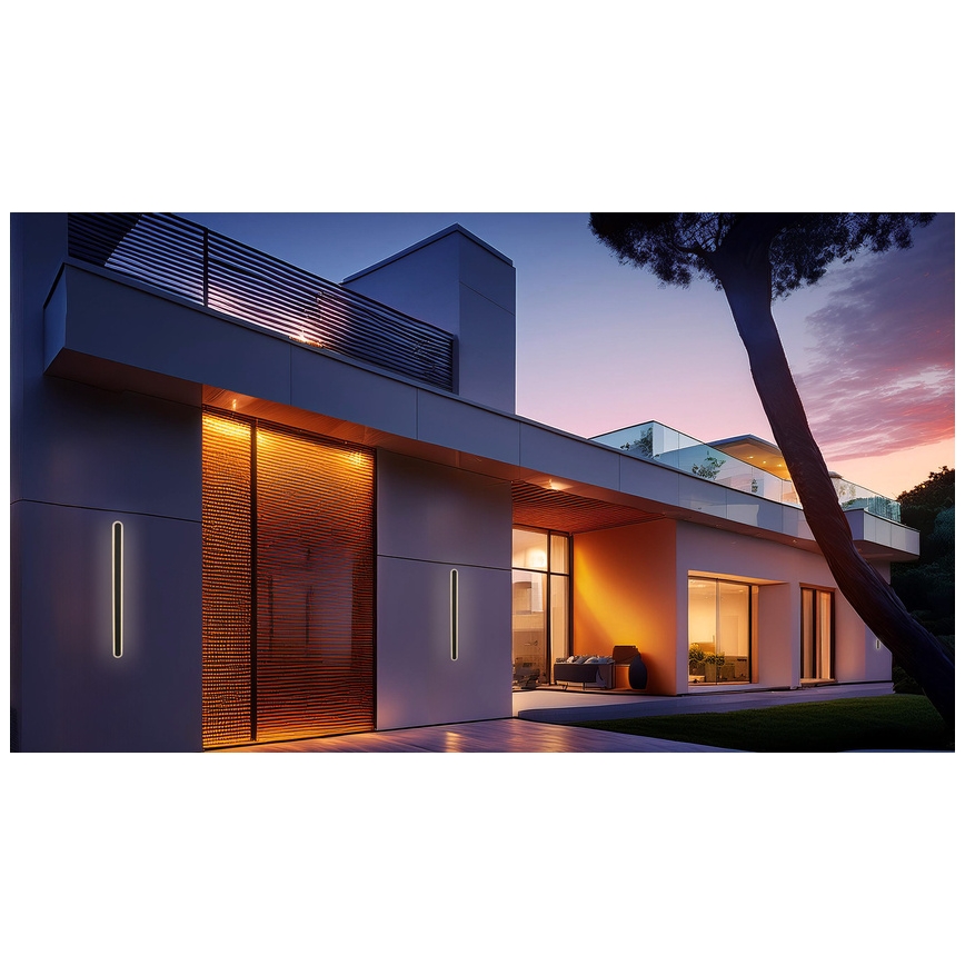 LED Kültéri fali lámpa STICK LED/12W/230V IP65 3000K 30 cm