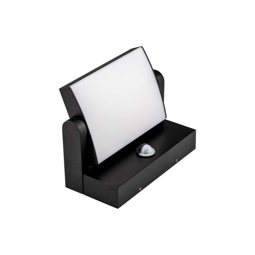 LED Kültéri fali lámpa érzékelővel LED/17W/230V 3000K IP65 fekete